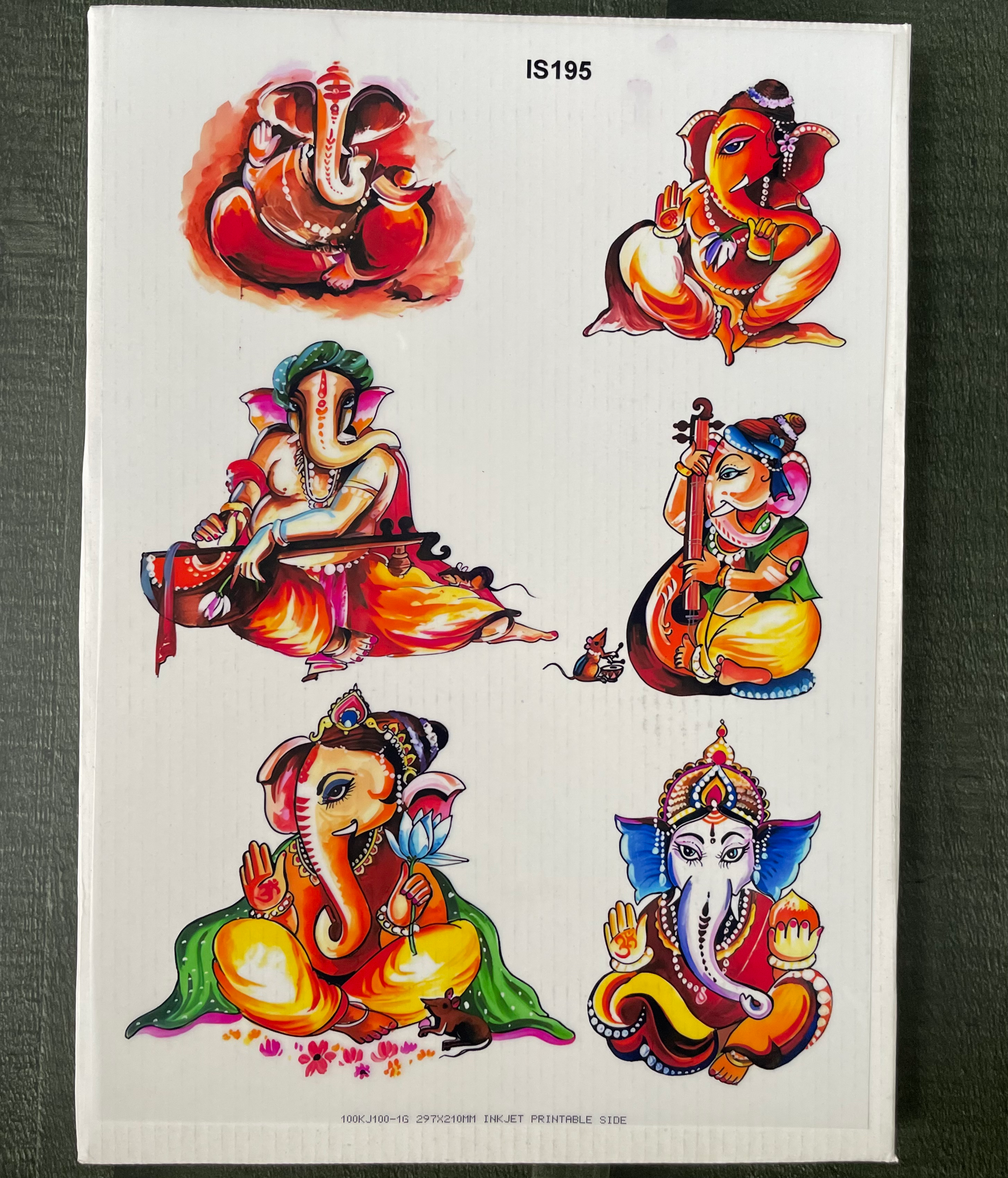 Ganeshji Design Insert Sheet/ Trasparent Sheet image 0