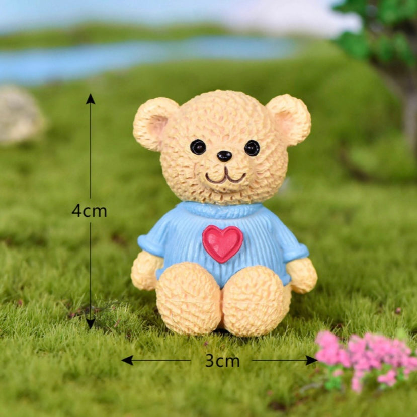 Cream teddy bear with blue t-shirt miniature 24 image 0