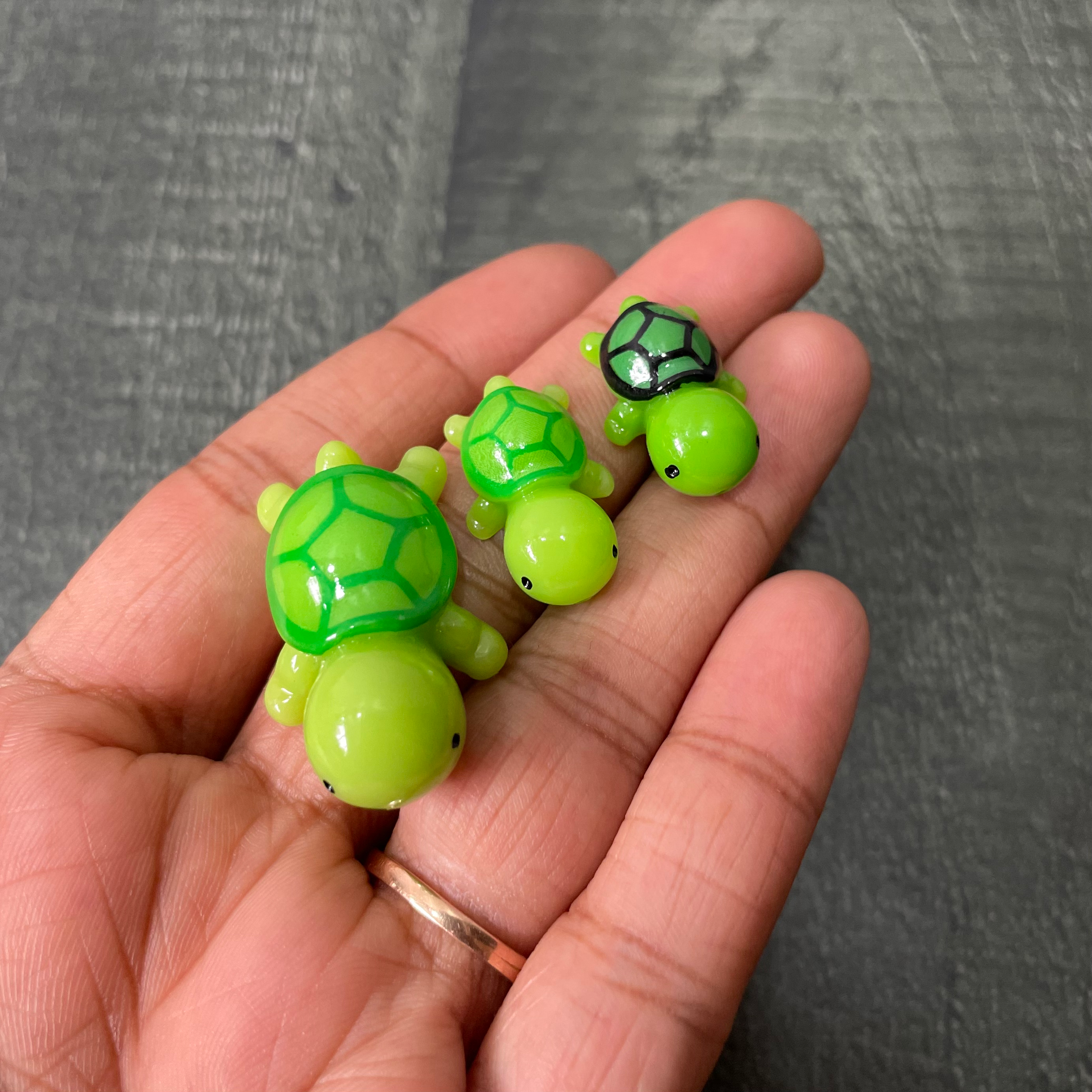 Green Micro, Small & Big Tortoise Miniature 177 image 1