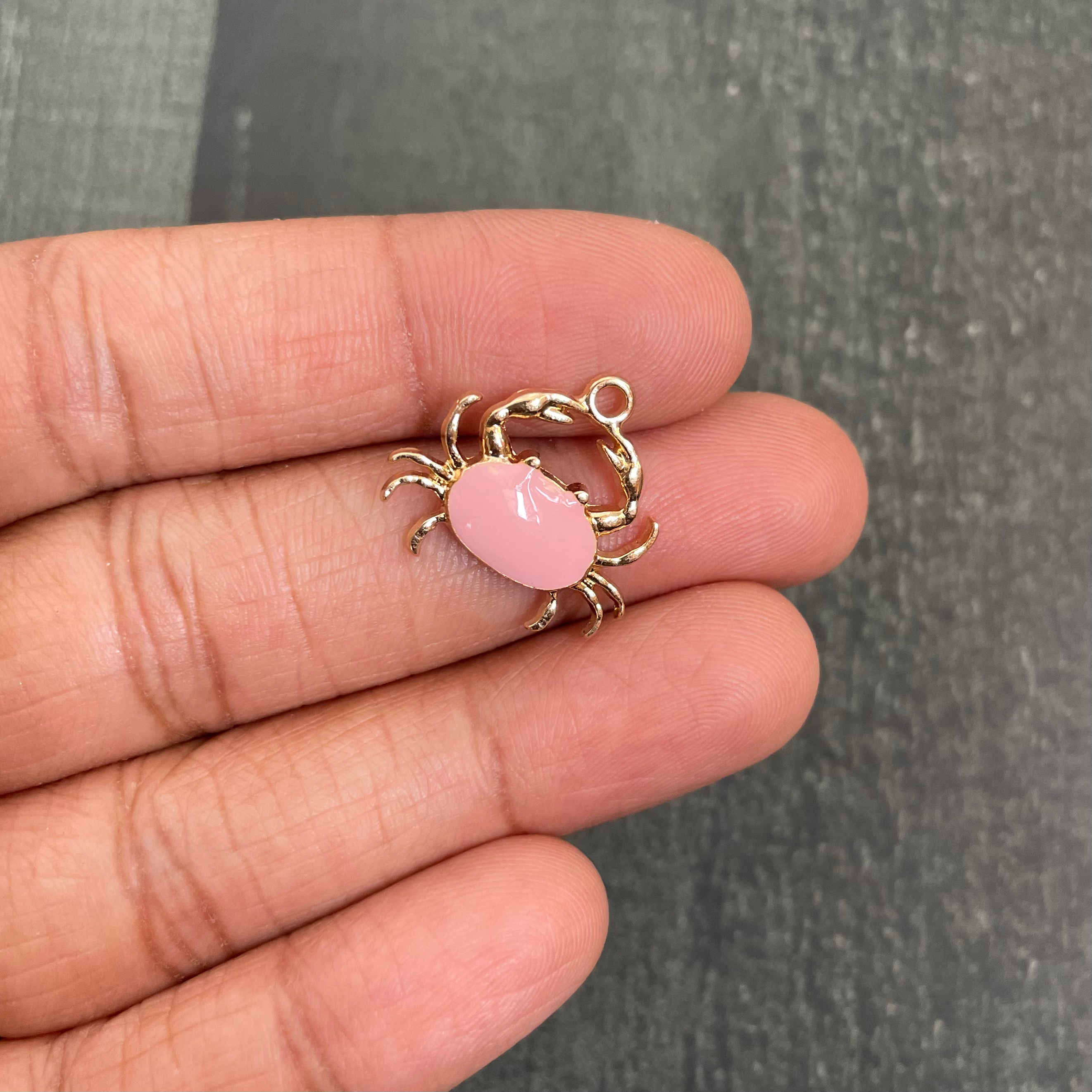 Pink crab charm 21 image 1