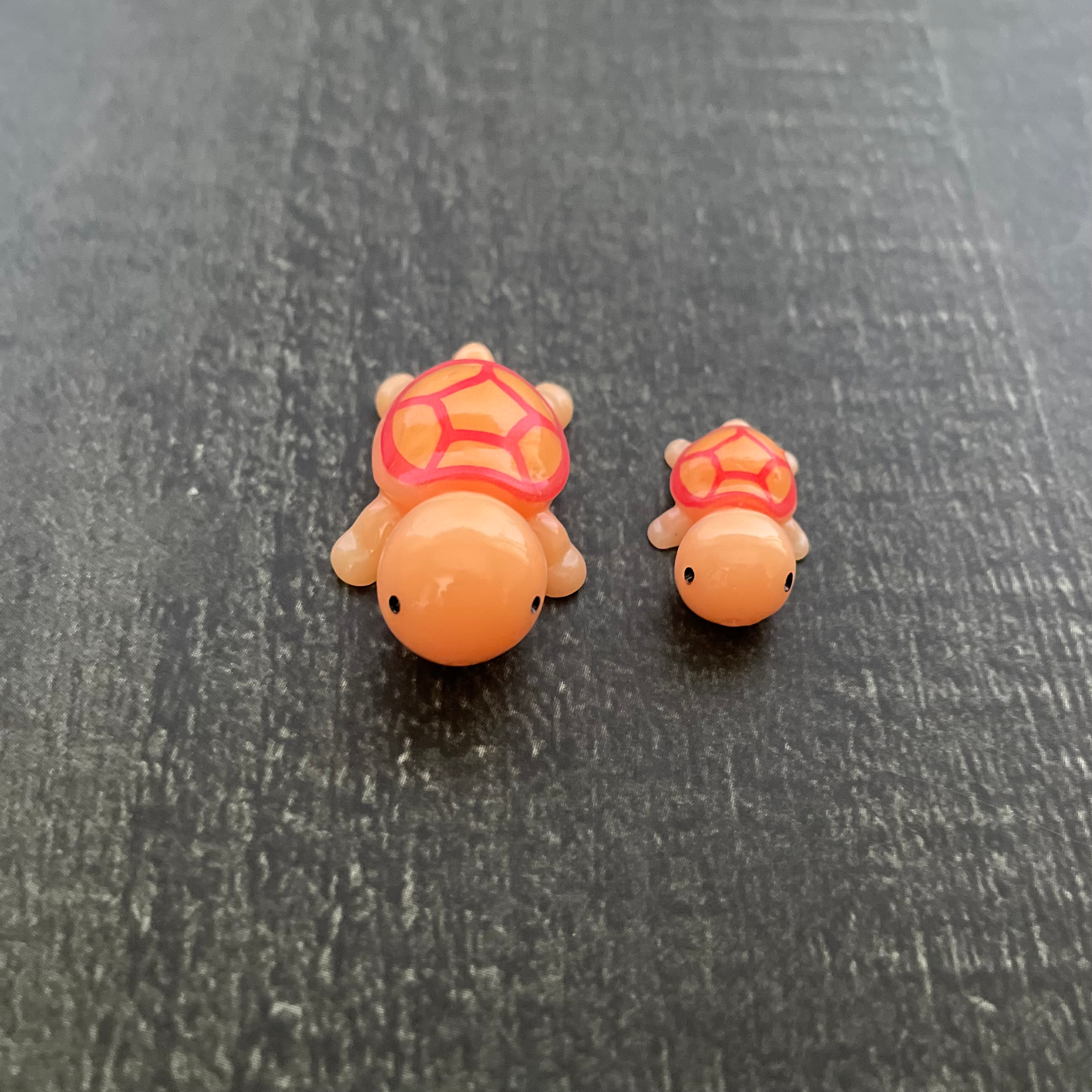 Orange Small & Big Tortoise Miniature 174 image 0